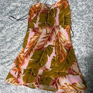 small pink and green mini dress